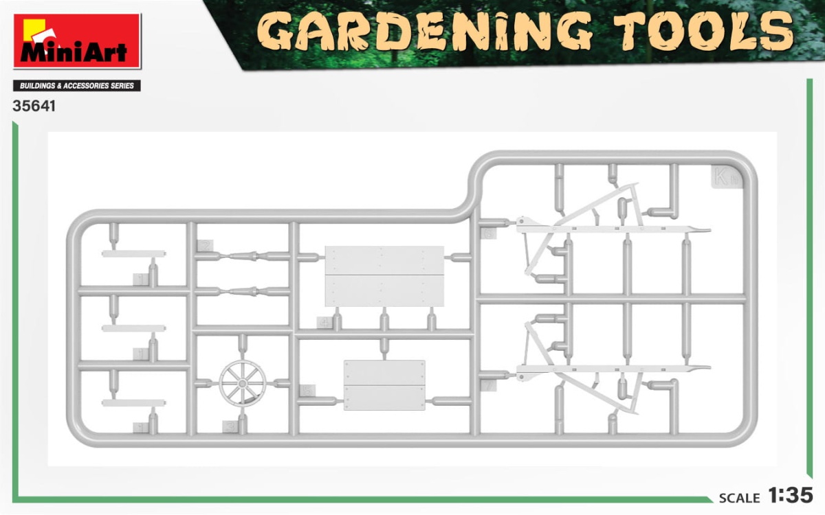 Zdjęcie dodatkowe produktu Narzędzia ogrodnicze (Gardening Tools) 1:35 MiniArt 35641