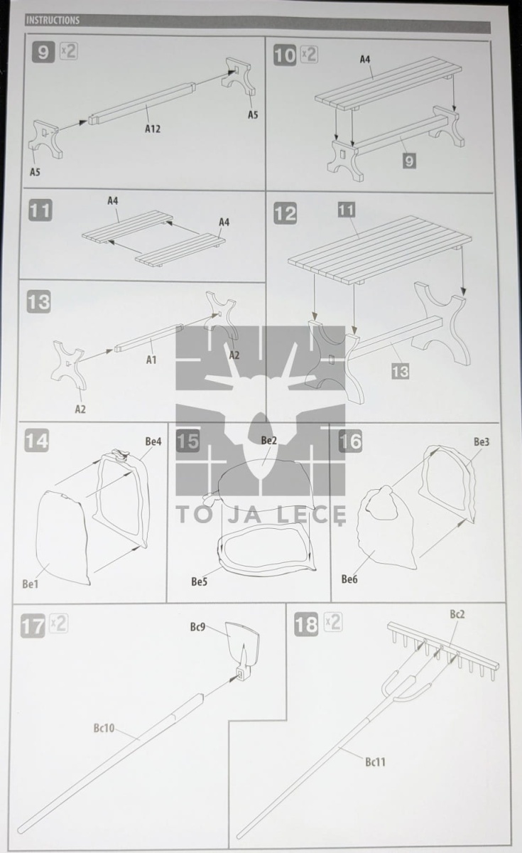 Zdjęcie dodatkowe produktu Narzędzia ogrodnicze (Gardening Tools) 1:35 MiniArt 35641