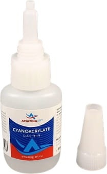 Zdjęcie główne produktu Klej cyjanoakrylowy (CA) 20g z igłą, rzadki (Amazing Art)