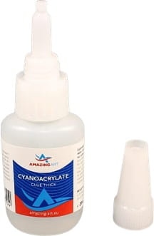 Zdjęcie główne produktu Klej cyjanoakrylowy (CA) 20g z igłą, gęsty (Amazing Art)