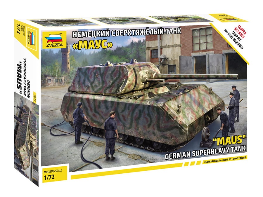 Zdjęcie główne produktu Panzerkampfwagen VIII Maus 1:72 Zvezda 5073