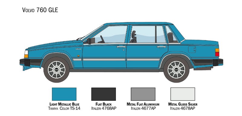 Zdjęcie dodatkowe produktu Volvo 760 GLE 1:24 Italeri 3623