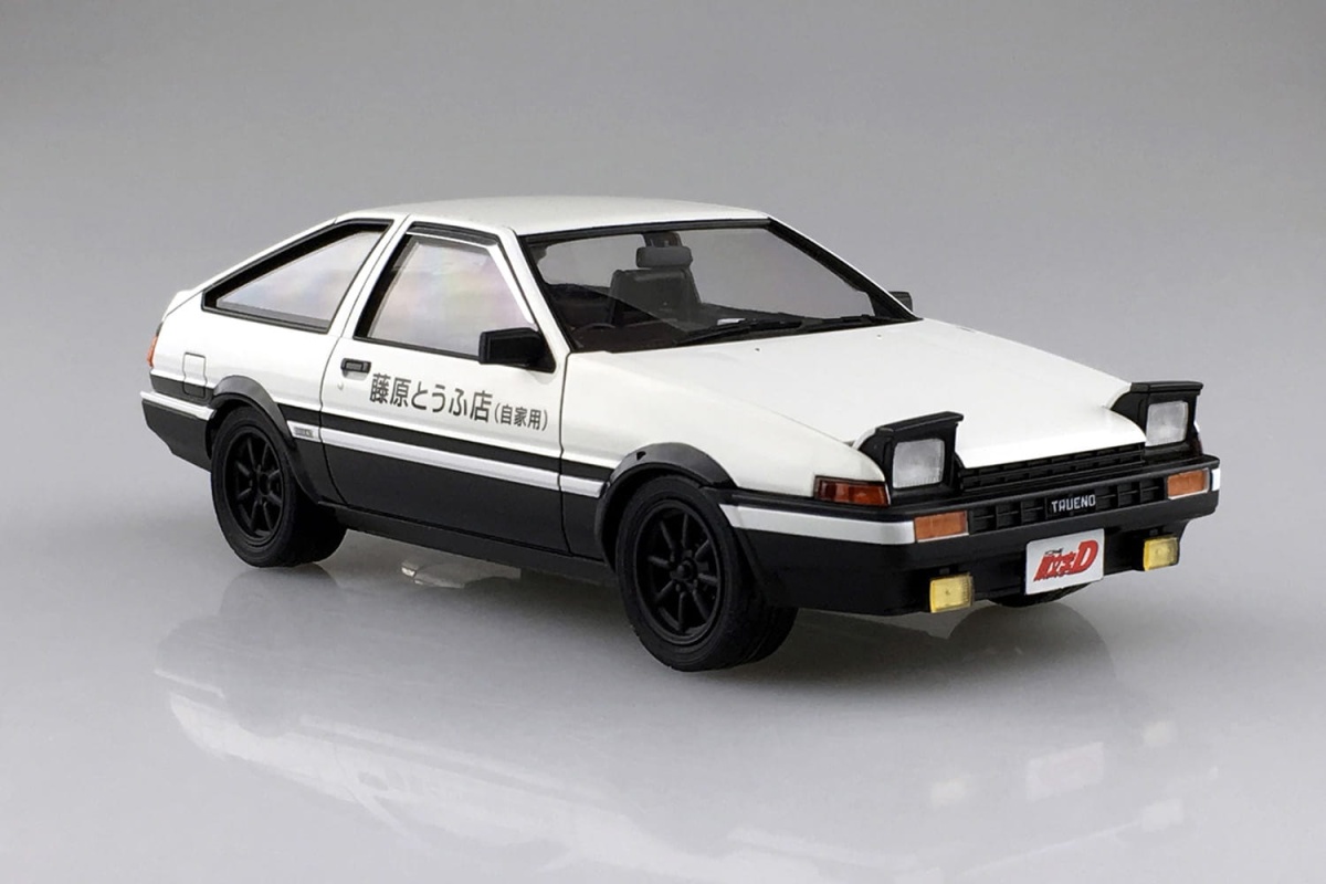 Zdjęcie dodatkowe produktu Toyota AE86 Trueno Pre-Painted Initial D Takumi Fujiwara 1:24 Aoshima 061992