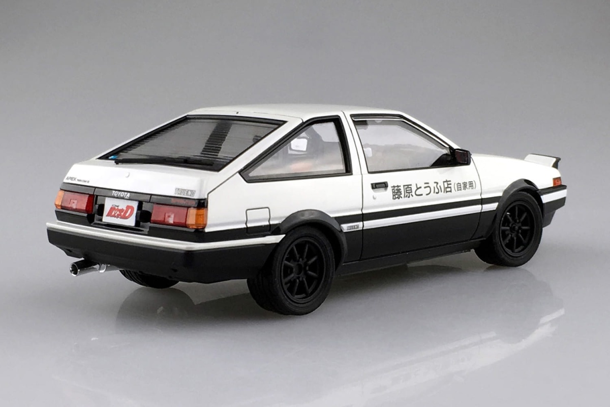 Zdjęcie dodatkowe produktu Toyota AE86 Trueno Pre-Painted Initial D Takumi Fujiwara 1:24 Aoshima 061992