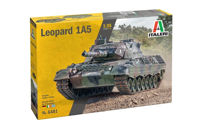 Zdjęcie główne produktu Leopard 1A5 1:35 Italeri 6481