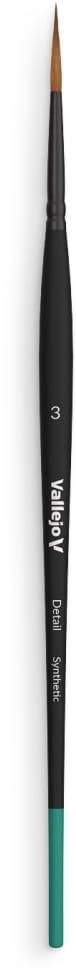 Zdjęcie główne produktu Pędzel okrągły syntetyczny 3 Vallejo B02003 Detail Round Synthetic No. 3
