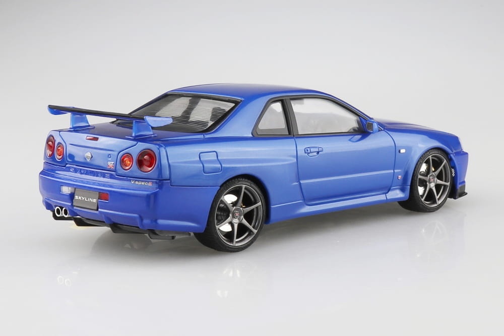 AUTO art NISSAN SKYLINE GT-R V-SPEC Ⅱ AUTOart Nissan Skyline GT-R R34 V-Spec II 2001 czarny