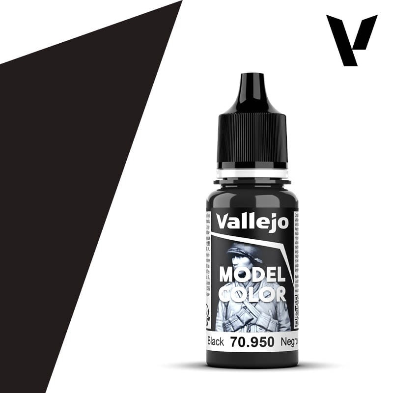 Zdjęcie dodatkowe produktu Vallejo 70950 Black Model Color Farba