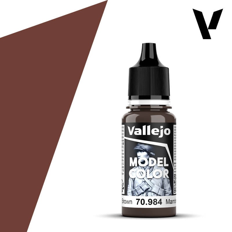 Zdjęcie dodatkowe produktu Vallejo 70984 Flat Brown Model Color Farba