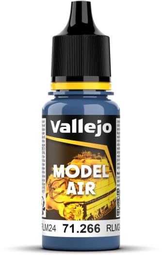Zdjęcie główne produktu Vallejo 71266 Dark Blue RLM24 Model Air Farba