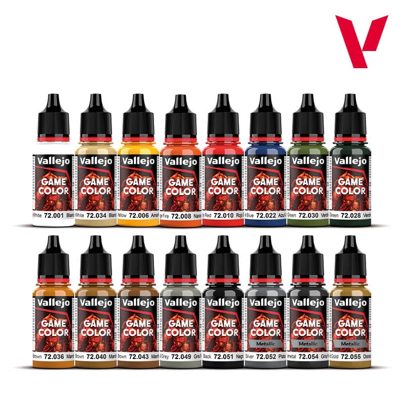 Zdjęcie dodatkowe produktu Vallejo 72299 Introduction Set Game Color Zestaw 16 farb 18ml