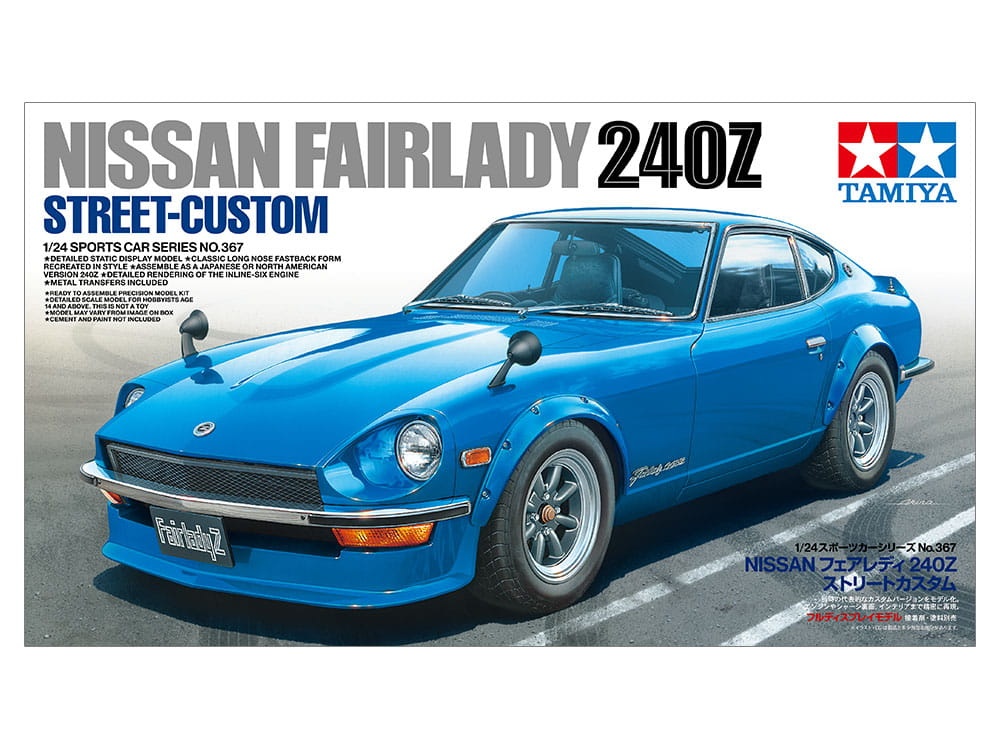Zdjęcie główne produktu Nissan Fairlady 240Z Street-Custom 1:24 Tamiya 24367