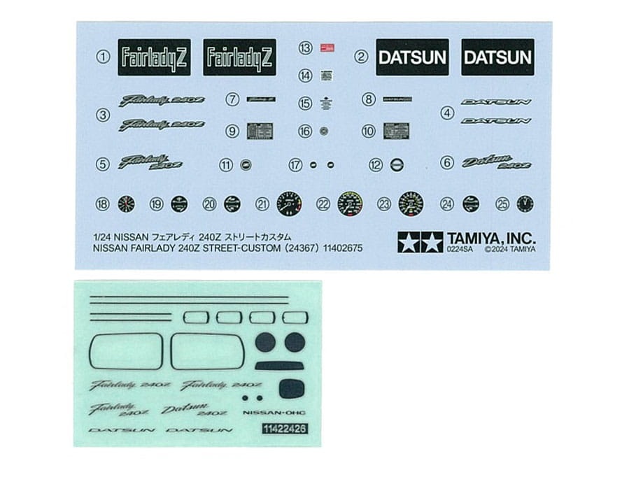 Zdjęcie dodatkowe produktu Nissan Fairlady 240Z Street-Custom 1:24 Tamiya 24367