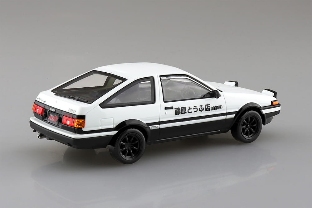 Zdjęcie dodatkowe produktu Toyota AE86 Takumi Hachiroku Initial D SNAP KIT 1:32 Aoshima 064696