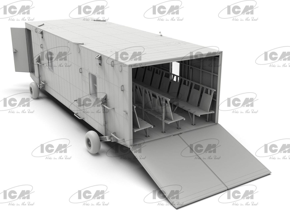 Zdjęcie dodatkowe produktu Universal Military Pod and M8A1 US Landing Mat 1:35 ICM 53201