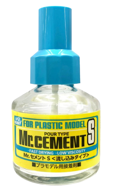 Zdjęcie główne produktu Klej z pędzelkiem do plastiku Mr. Cement S MC-129 40ml Mr. Hobby