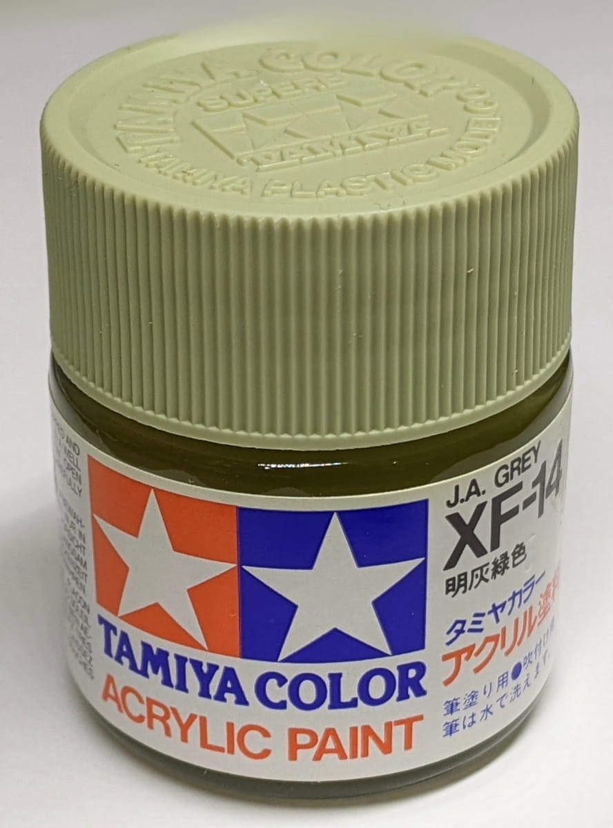 Zdjęcie dodatkowe produktu Tamiya 81314 XF-14 J.A. Grey Farba 23ml XF14 Acrylic