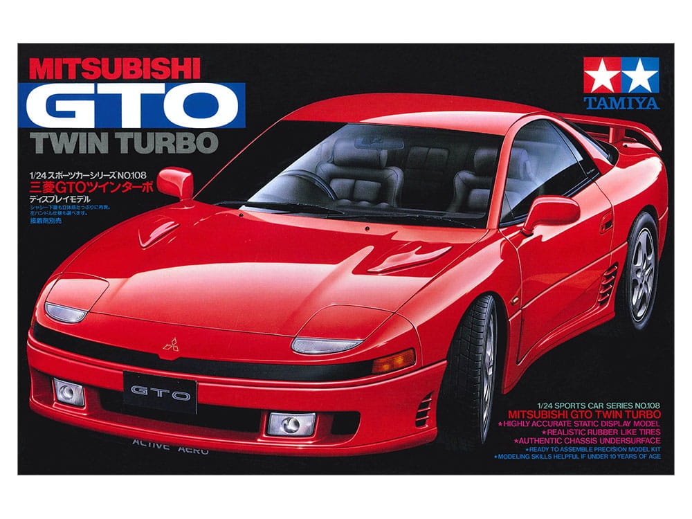 Zdjęcie dodatkowe produktu Mitsubishi GTO 3000GT Twin-Turbo 1:24 Tamiya 24108