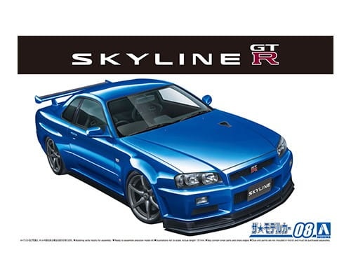 Zdjęcie główne produktu Nissan Skyline R34 GT-R V-Spec II '02 1:24 Aoshima 058589
