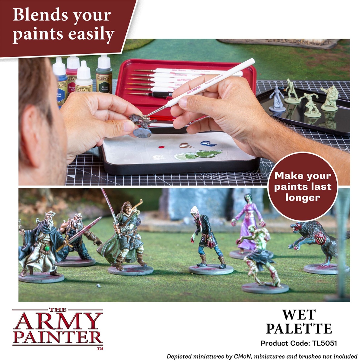 Zdjęcie dodatkowe produktu Mokra paleta do farb akrylowych The Army Painter