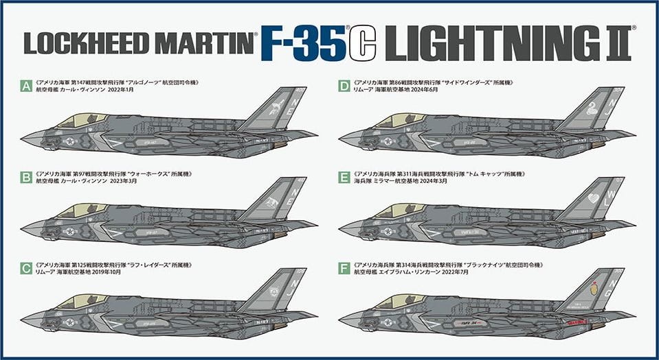 Zdjęcie dodatkowe produktu Lockheed Martin F-35C Lightning II 1:48 Tamiya 61127