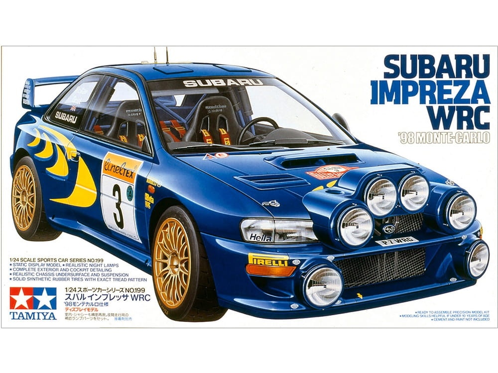 Zdjęcie główne produktu Subaru Impreza WRC '98 Monte-Carlo 1:24 Tamiya 24199