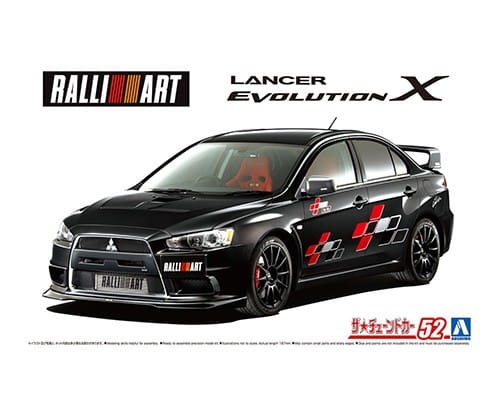Zdjęcie główne produktu Mitsubishi Lancer Evolution X Ralliart CZ4A 1:24 Aoshima 059876