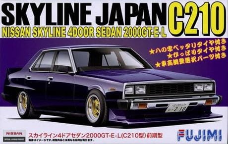 Zdjęcie główne produktu Nissan Skyline 2000 GT-E/L (C210) 1:24 Fujimi 038643