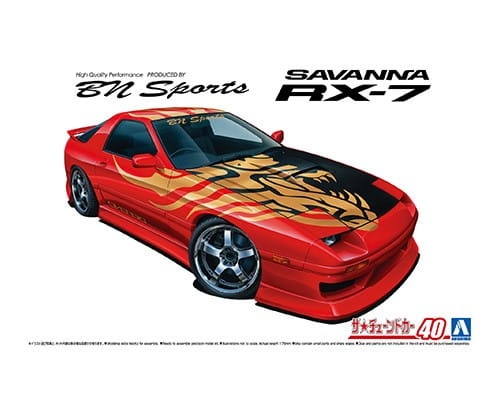 Zdjęcie główne produktu Mazda RX-7 '89 FC3S BNSports 1:24 Aoshima 061503