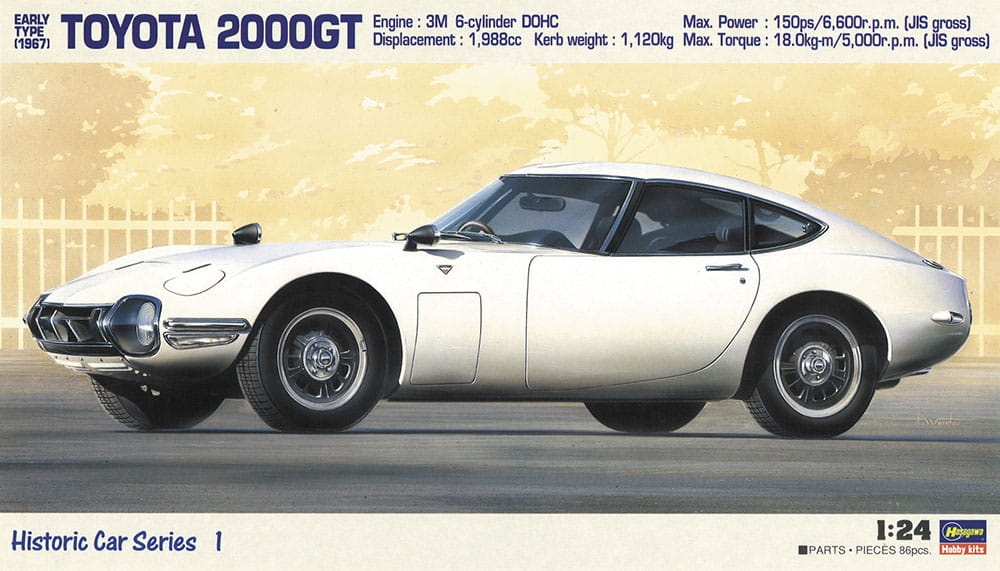 Zdjęcie główne produktu Toyota 2000GT '67 1:24 Hasegawa HC1