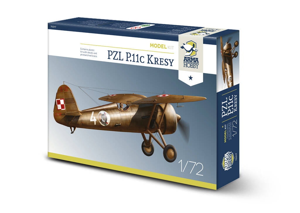 Zdjęcie główne produktu PZL P.11c Kresy Model Kit 1:72 Arma Hobby 70017