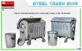 Zdjęcie dodatkowe produktu Steel Trash Bins 1:35 MiniArt 35636