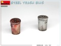 Zdjęcie dodatkowe produktu Steel Trash Bins 1:35 MiniArt 35636