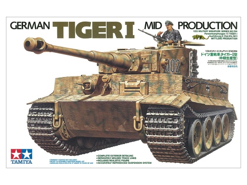 Tiger I (mid-production) czołg 1:35 Tamiya 35194