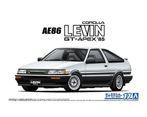 Toyota AE86 Levin GT-APEX '85 1:24 Aoshima 061923