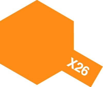 Tamiya 80026 X-26 Clear Orange Enamel farba 10ml X26