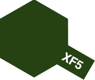 Tamiya 80305 XF-5 Flat Green Enamel farba 10ml XF5