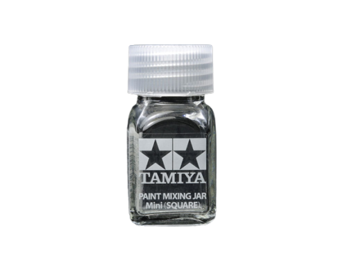 Tamiya 81043 Butelka szklana 10ml Paint Mixing Jar Mini(Square)