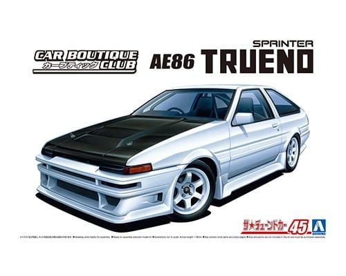 Toyota AE86 Sprinter Trueno CAR BOUTIQUE 1:24 Aoshima 058633
