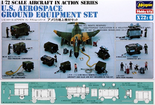US Aerospace Ground Equipment Set 1:72 Hasegawa X72-6