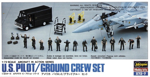 US Pilot/Ground Crew Set 1:72 Hasegawa X72-7