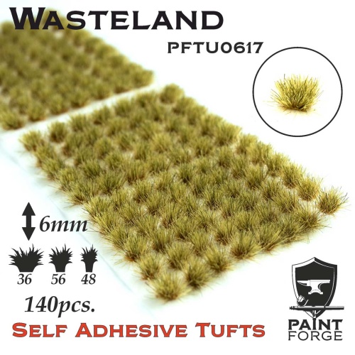 Wasteland Grass Tufts 6mm (140szt) Paint Forge PFTU0617