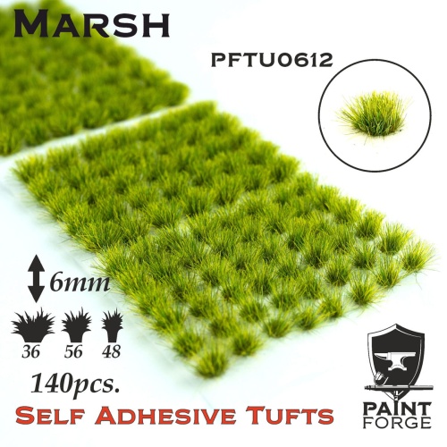 Marsh Grass Tufts 6mm (140szt) Paint Forge PFTU0612