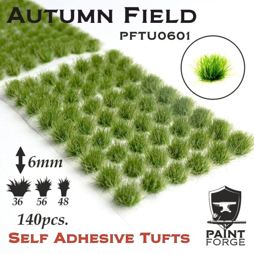 Autumn Field Grass Tufts 6mm (140szt) Paint Forge PFTU0601