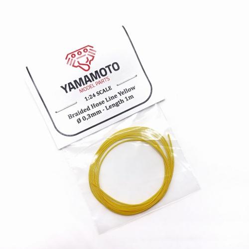 Braided Hose Line Yellow 0,3mm 1m Yamamoto