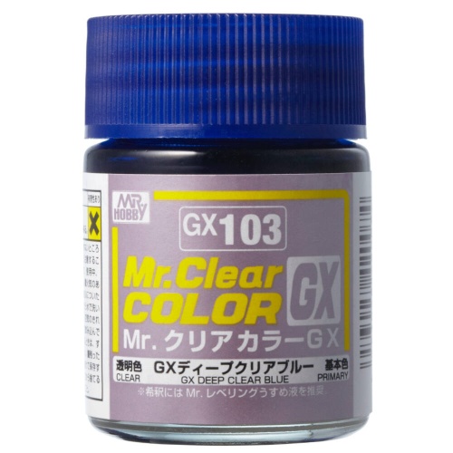 Mr. Color GX-103 GX Deep Clear Blue Mr. Clear Color GX103