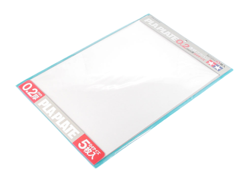 Clear Pla-Plate 0.2mm B4 Size (5pcs.) Tamiya 70126