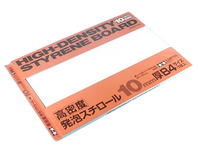 High-Density Styrene Board 10mm B4 (1pc.) Tamiya 70165