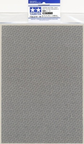 Diorama Material Sheet (Gray-Colored Brickwork A) Tamiya 87169