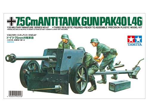 Niemieckie działo przeciwpancerne 75 mm 1:35 Tamiya 35047